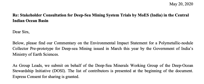 DOSI commentary deep-sea mining Indian Ocean